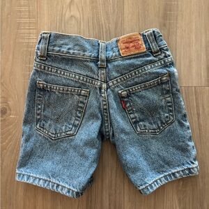 Levi's 569 Kids Blue Denim Shorts euc